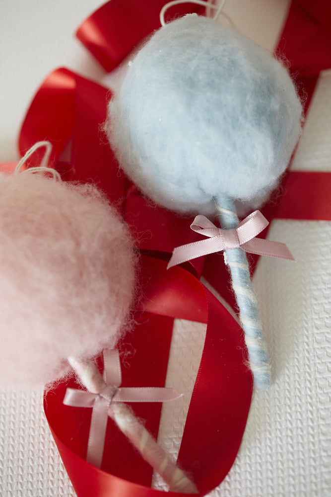 
                  
                    Load image into Gallery viewer, Wool Blue Fairy Floss Hanging Ornament
                  
                