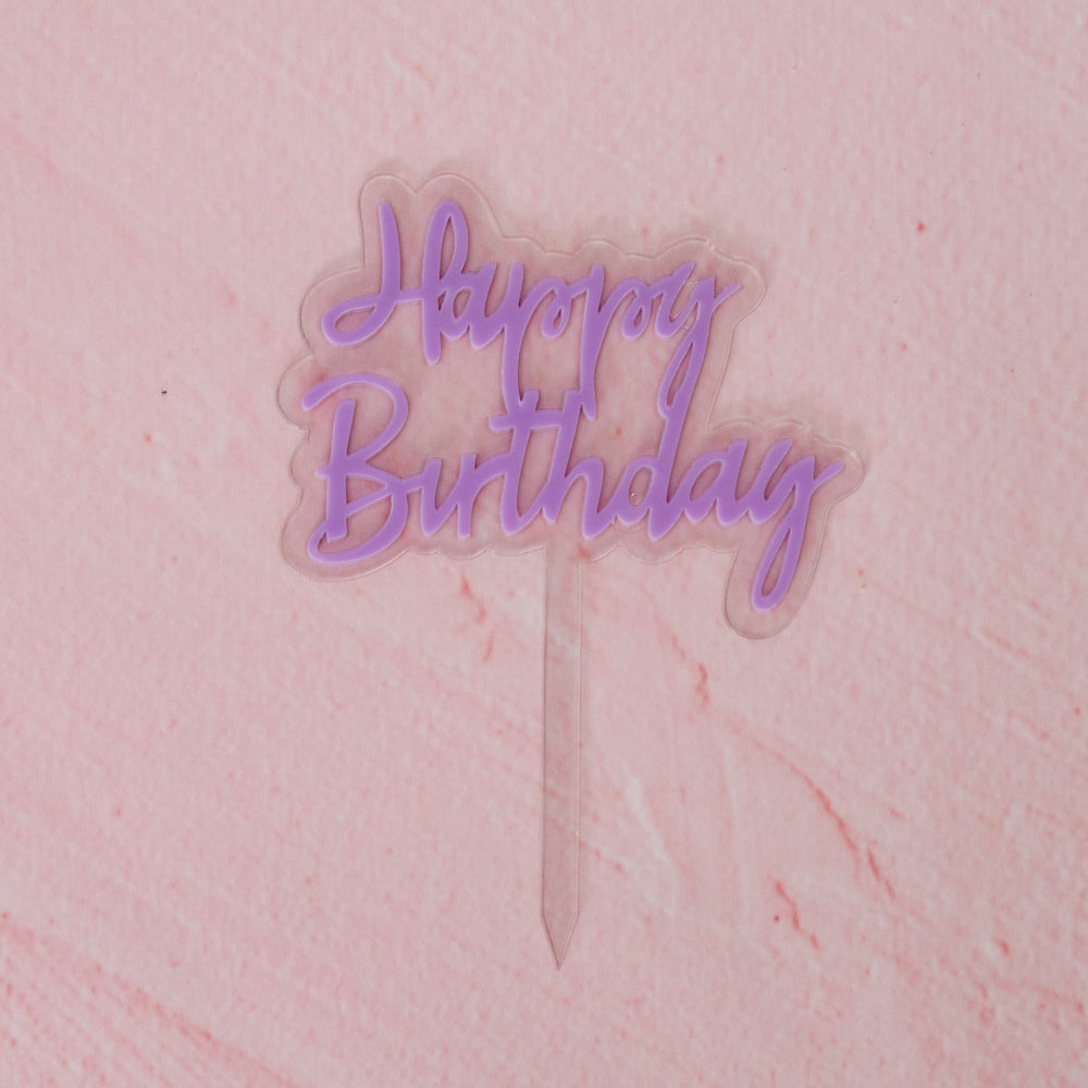 
                  
                    Load image into Gallery viewer, Happy Birthday Cake Topper
                  
                