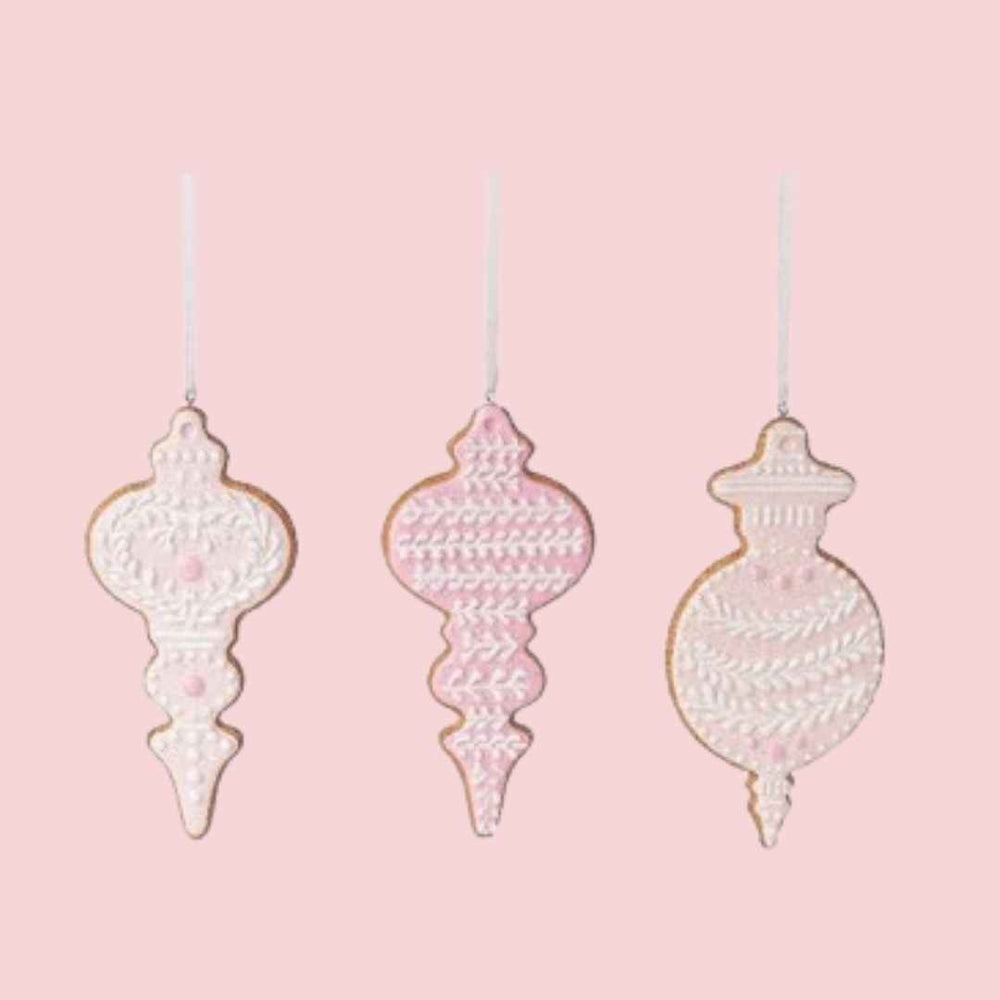 Pink Cookie Ornaments Assorted