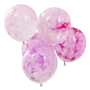 
                  
                    Load image into Gallery viewer, Pink Paint Marble Balloons
                  
                