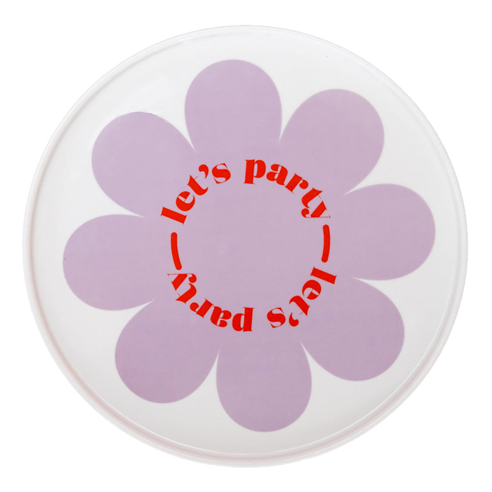 Porcelain Plate - Let's Party Daisy (Factory Seconds)
