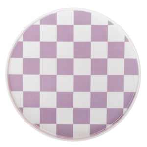 
                  
                    Load image into Gallery viewer, Porcelain Plate - Lilac Checkered
                  
                
