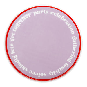 
                  
                    Load image into Gallery viewer, Porcelain Plate - Party Words
                  
                