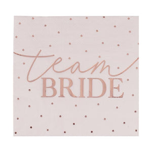 
                  
                    Load image into Gallery viewer, Rose Gold Foiled Pink Napkins Hens Party
                  
                
