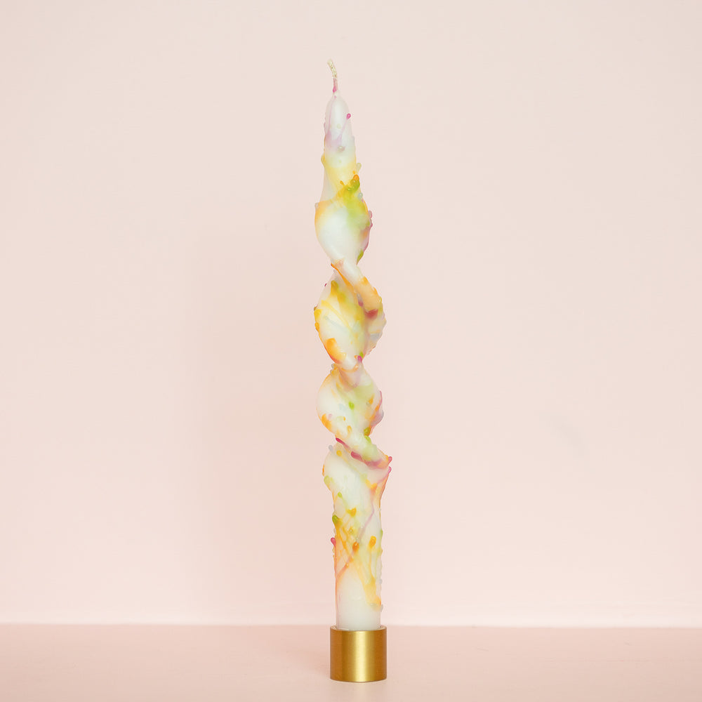 Sprinkled Twist Candle -  28cm