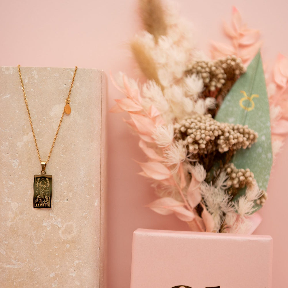
                  
                    Load image into Gallery viewer, Zodiac Necklace and Posy Gift Box - Taurus
                  
                