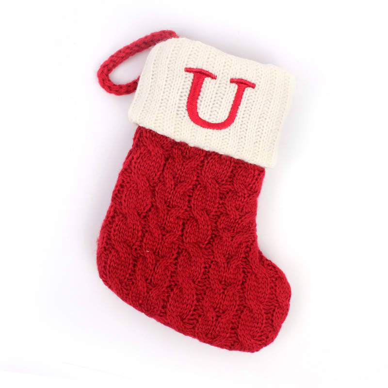 
                  
                    Load image into Gallery viewer, Woven Mini Alphabet Christmas Stocking
                  
                
