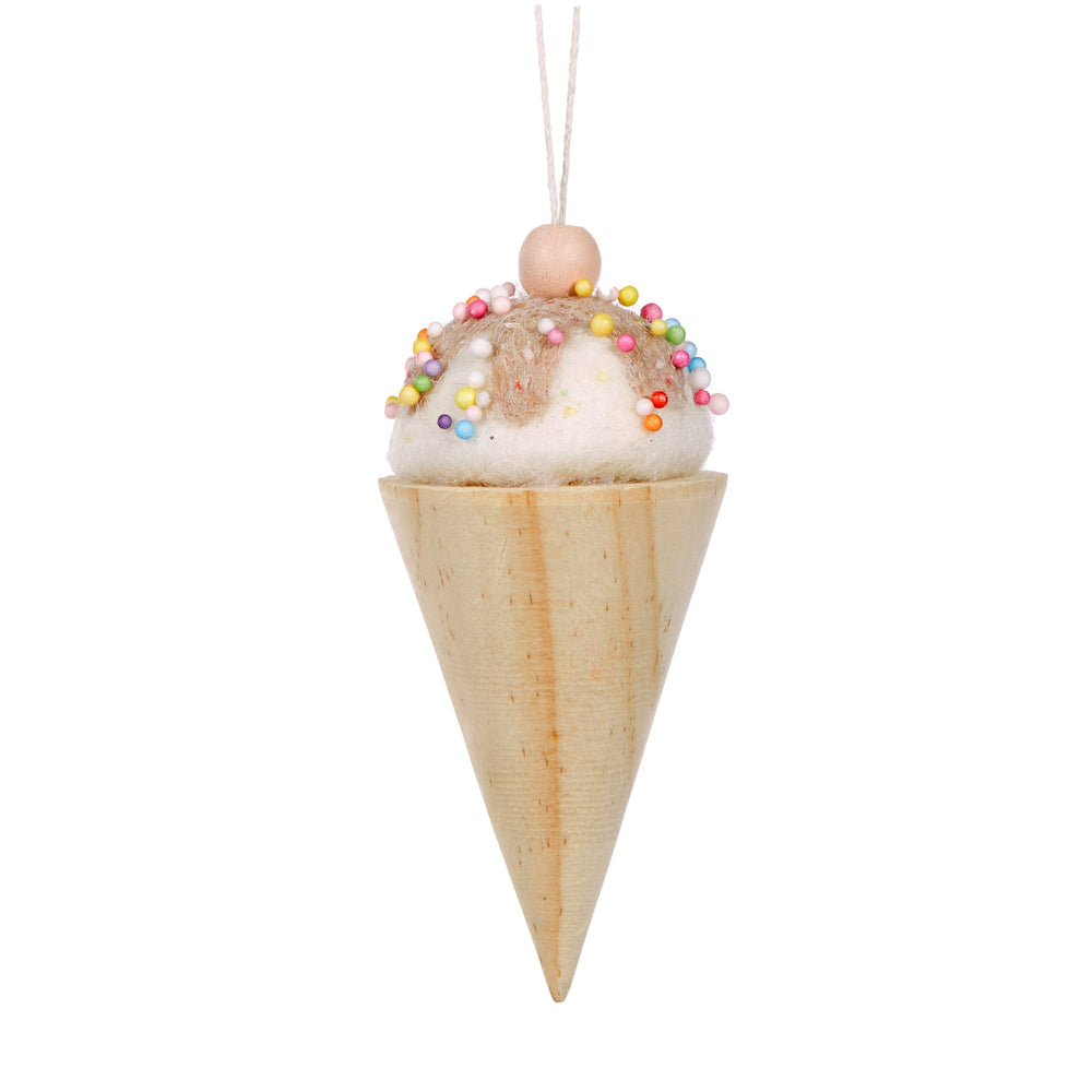 Wooden Candy Ice Cream Hanging Ornament