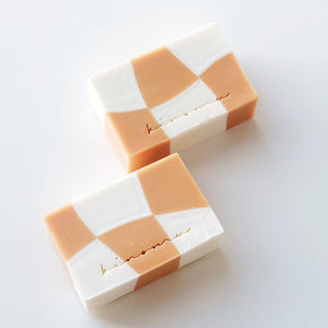 
                  
                    Load image into Gallery viewer, Handmade Soap - Wavy Checkered Apricot
                  
                
