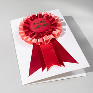 
                  
                    Load image into Gallery viewer, It&amp;#39;s My Birthday Red Rosette Gift Card
                  
                