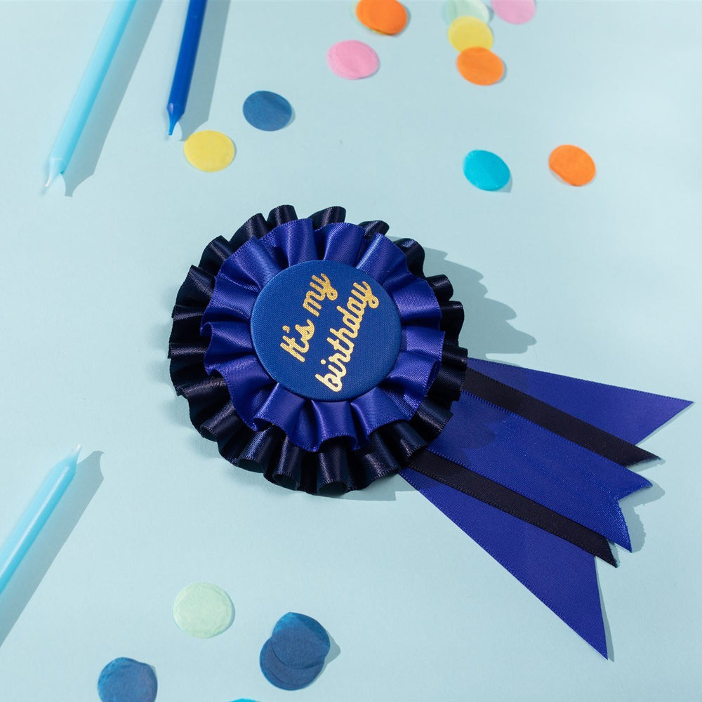 
                  
                    Load image into Gallery viewer, It&amp;#39;s My Birthday Blue Rosette Gift Card
                  
                