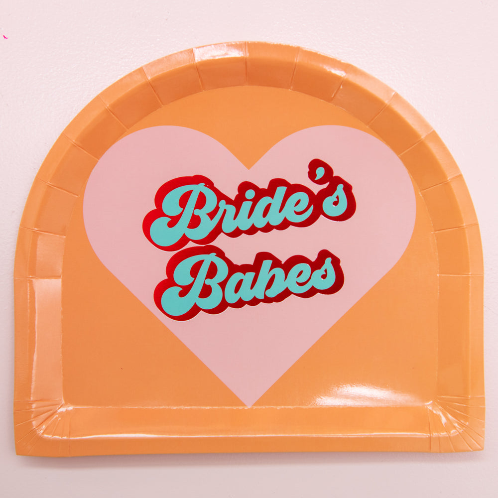 
                  
                    Load image into Gallery viewer, Bride&amp;#39;s Babes Dinner Plate Set 8pk
                  
                