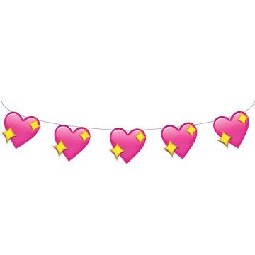 Emoji Heart Garland