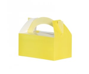 Lunch Favour Box Pastel Yellow 5pk