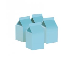 Milk Boxes Pastel Blue 10pk