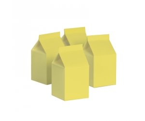 Milk Boxes Pastel Yellow 10pk