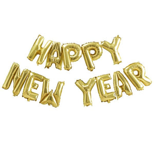 
                  
                    Load image into Gallery viewer, Gold Happy New Year Balloon Garland
                  
                
