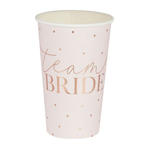 
                  
                    Load image into Gallery viewer, Rose Gold Team Bride Large Hen Party Cups
                  
                