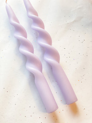 
                  
                    Load image into Gallery viewer, Twist Candle - Lilac Snow 38cm
                  
                