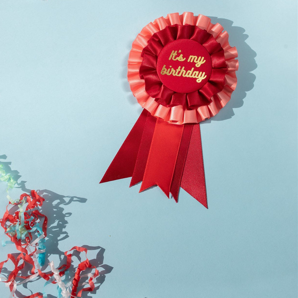 
                  
                    Load image into Gallery viewer, It&amp;#39;s My Birthday Red Rosette Gift Card
                  
                