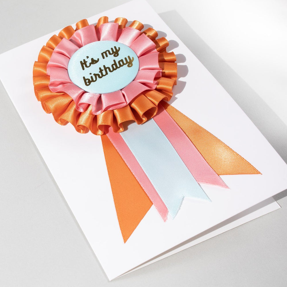 
                  
                    Load image into Gallery viewer, It&amp;#39;s My Birthday Retro Rosette Gift Card
                  
                