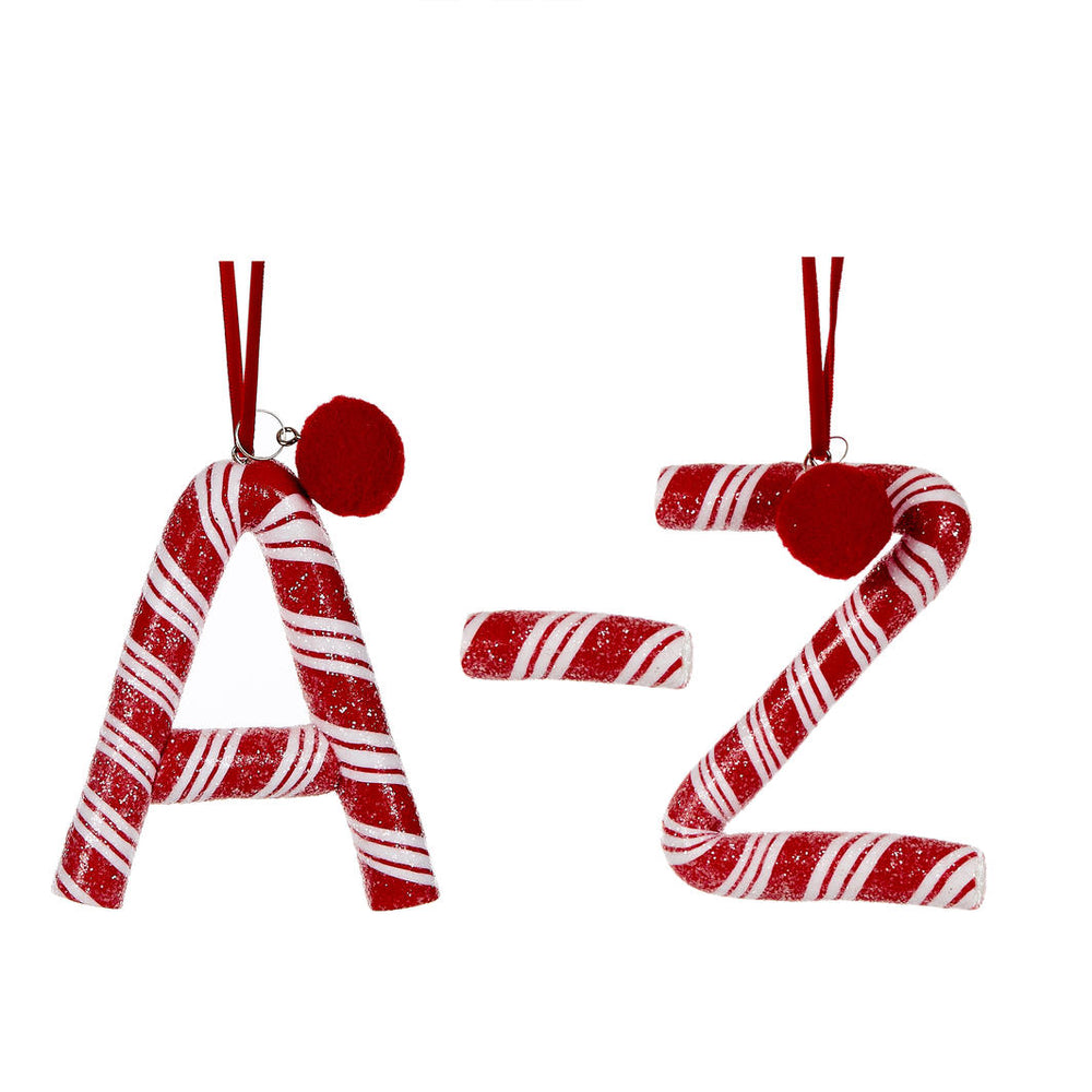 Candy Cane Lettered Hanging Ornaments