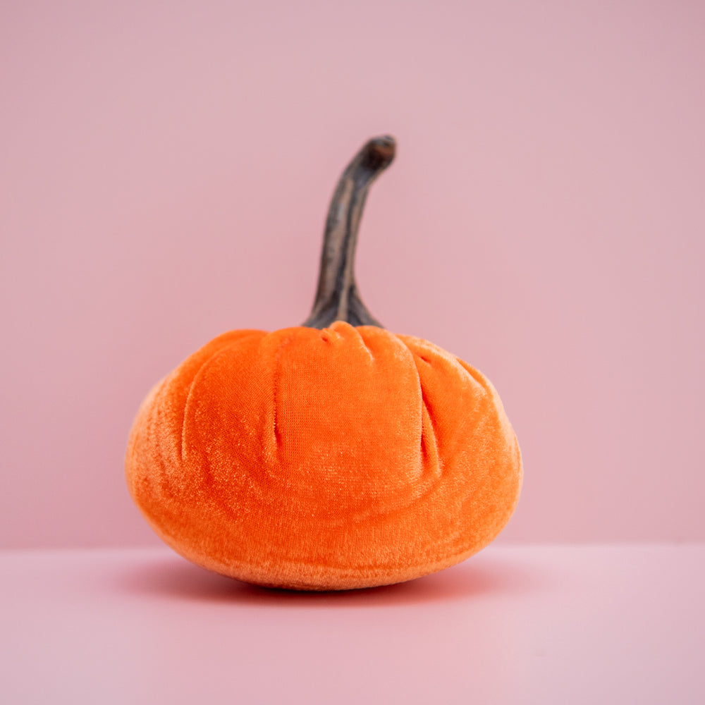 
                  
                    Load image into Gallery viewer, Orange Silk Velvet Pumpkin
                  
                
