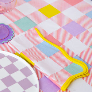 
                  
                    Load image into Gallery viewer, Pastel Check Napkin Set (6)
                  
                