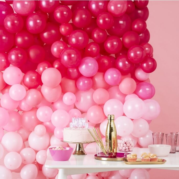 
                  
                    Load image into Gallery viewer, Ombre Pink Balloon Wall Decoration
                  
                