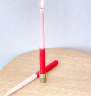 
                  
                    Load image into Gallery viewer, Taper Candle Duo Toned - Red Velvet 28cm
                  
                