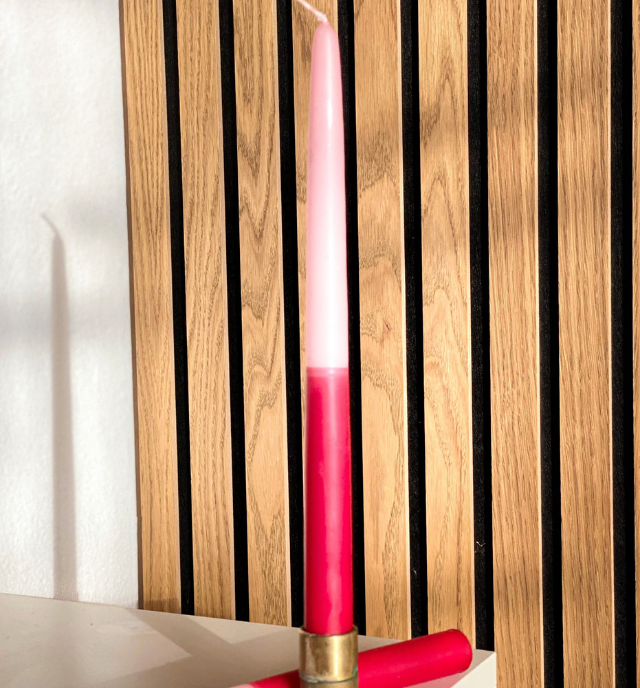 
                  
                    Load image into Gallery viewer, Taper Candle Duo Toned - Red Velvet 28cm
                  
                