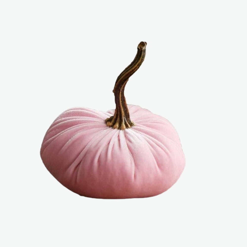 Pink Silk Velvet Pumpkin