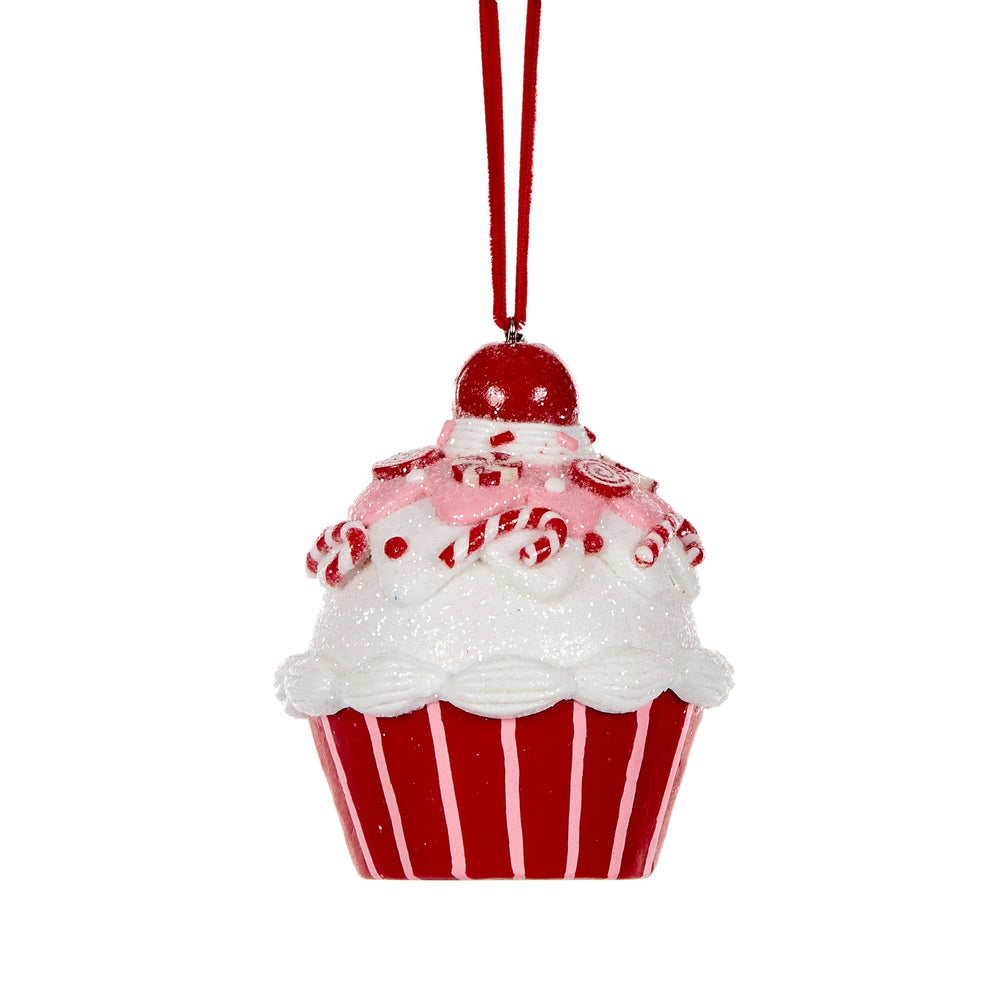 Red Cupcake Hanging Ornaments