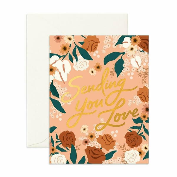 Sending Love Bella Rosa Greeting Card