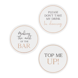 
                  
                    Load image into Gallery viewer, Glass Topper Wedding Coasters
                  
                
