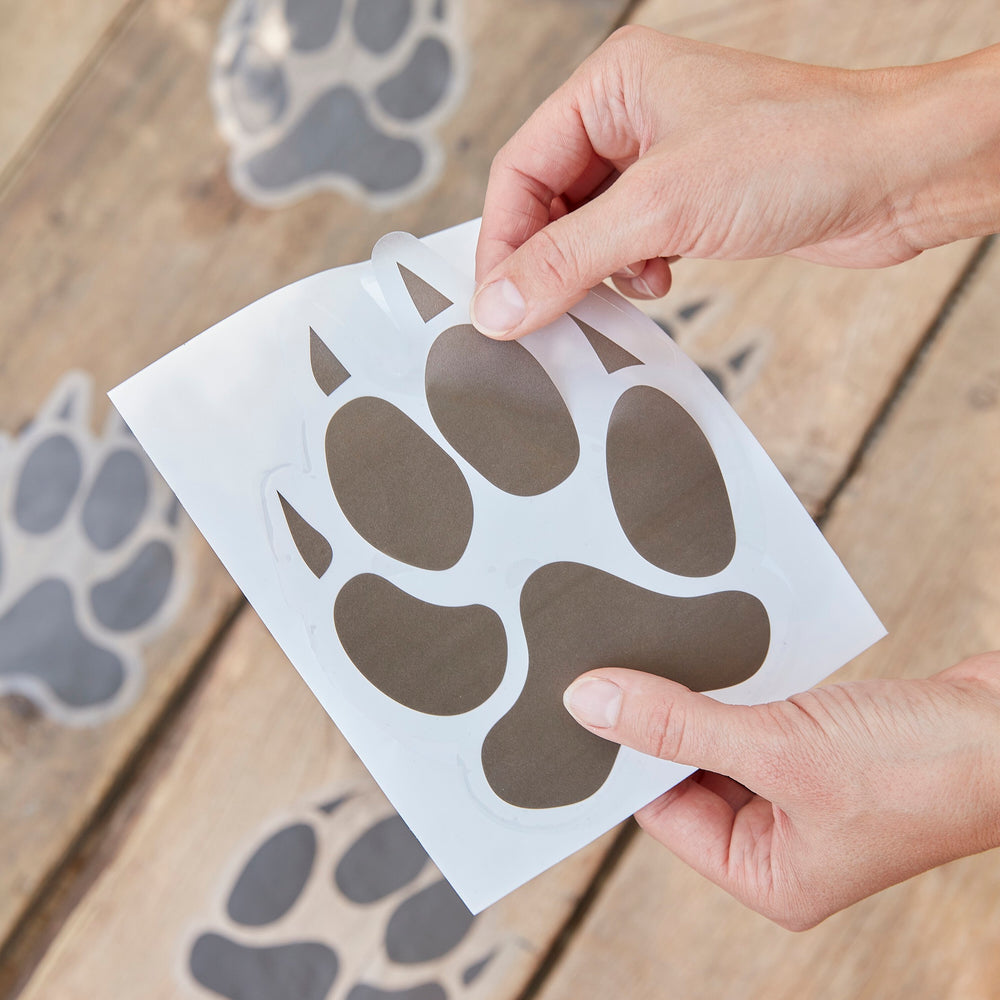 
                  
                    Load image into Gallery viewer, Wild Jungle Floor Stickers Animal Footprint
                  
                