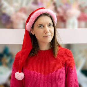 
                  
                    Load image into Gallery viewer, Jolly Handmade Adult Santa Hat
                  
                